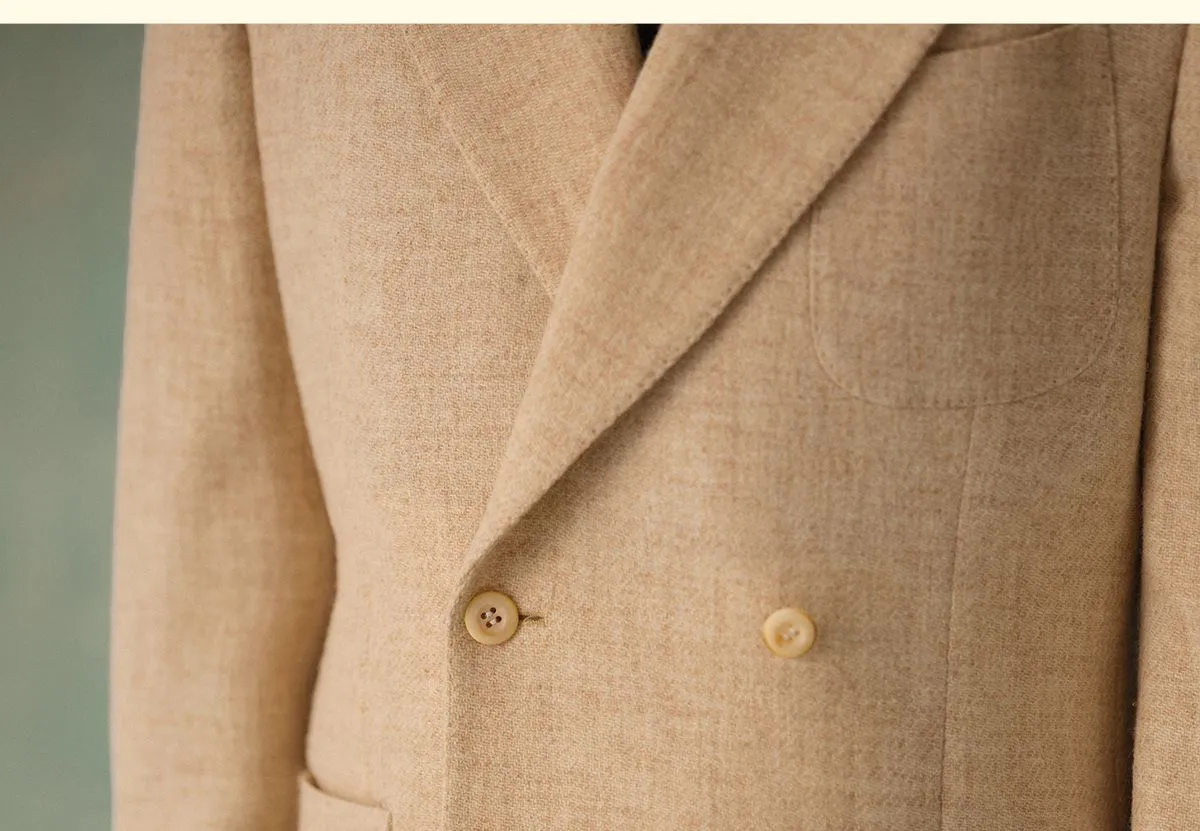 1930s Wool Double-Breasted Suit Jacket
