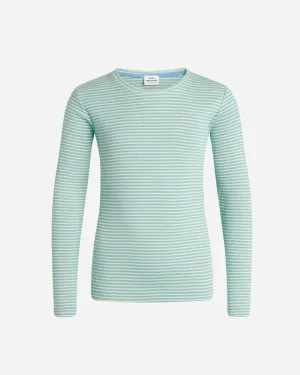 2x2 Cotton Stripe Talino Top - Della Robbia Blue/Sunny Lime