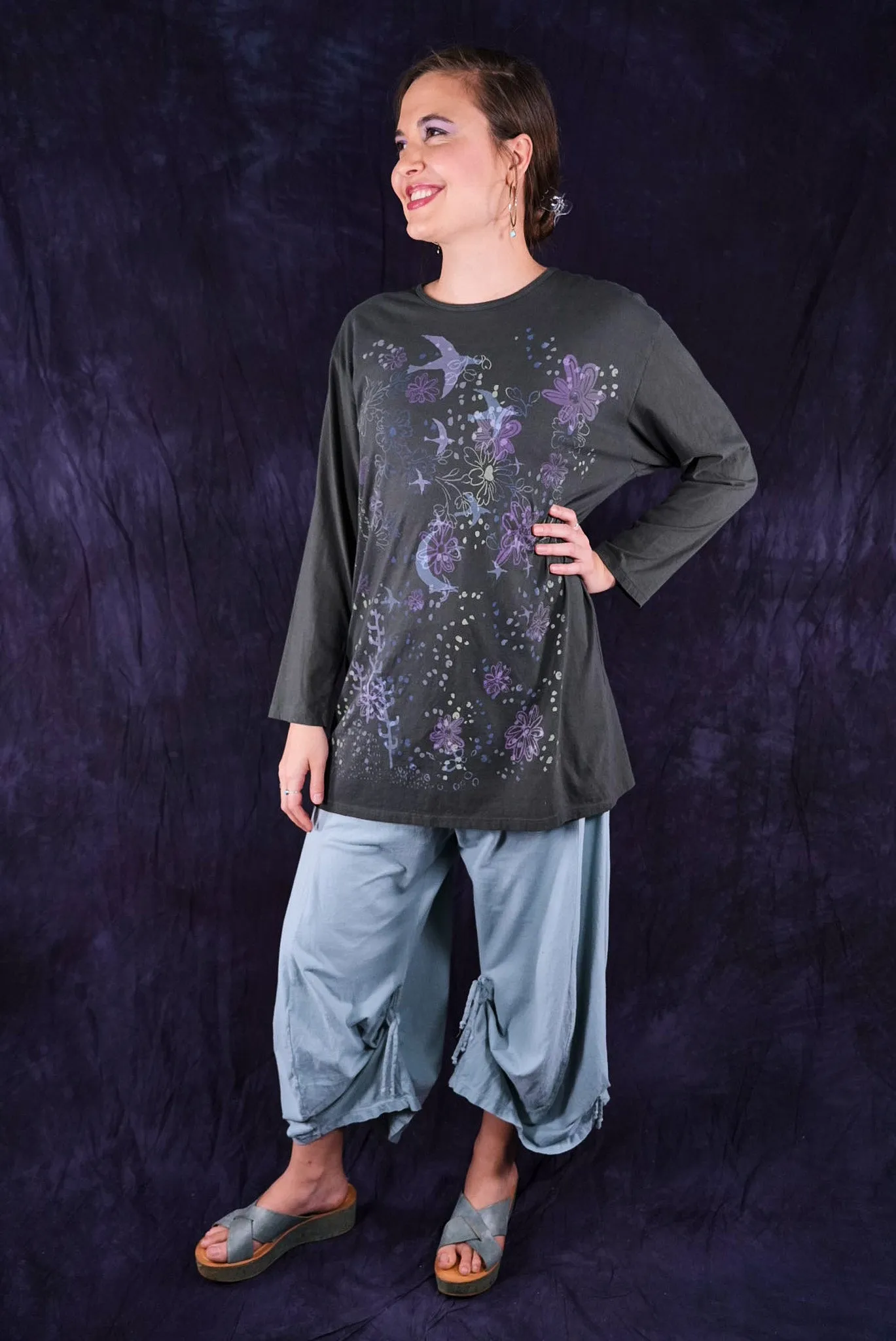 3142-2 Crop Billow Pant Early Sky