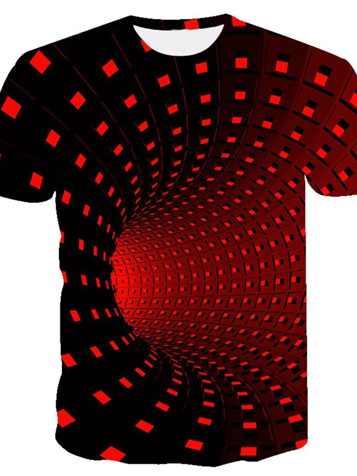 3D Print Graphic Optical Illusion Men's T-shirt