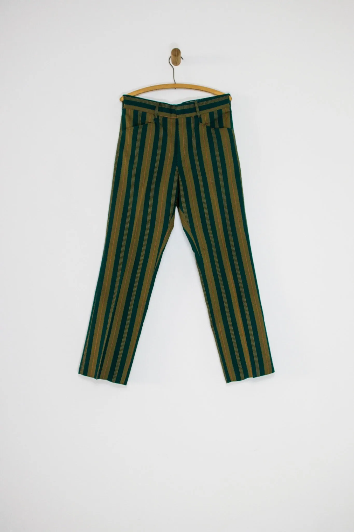 70’s GREEN STRIPED TROUSERS SZ 31