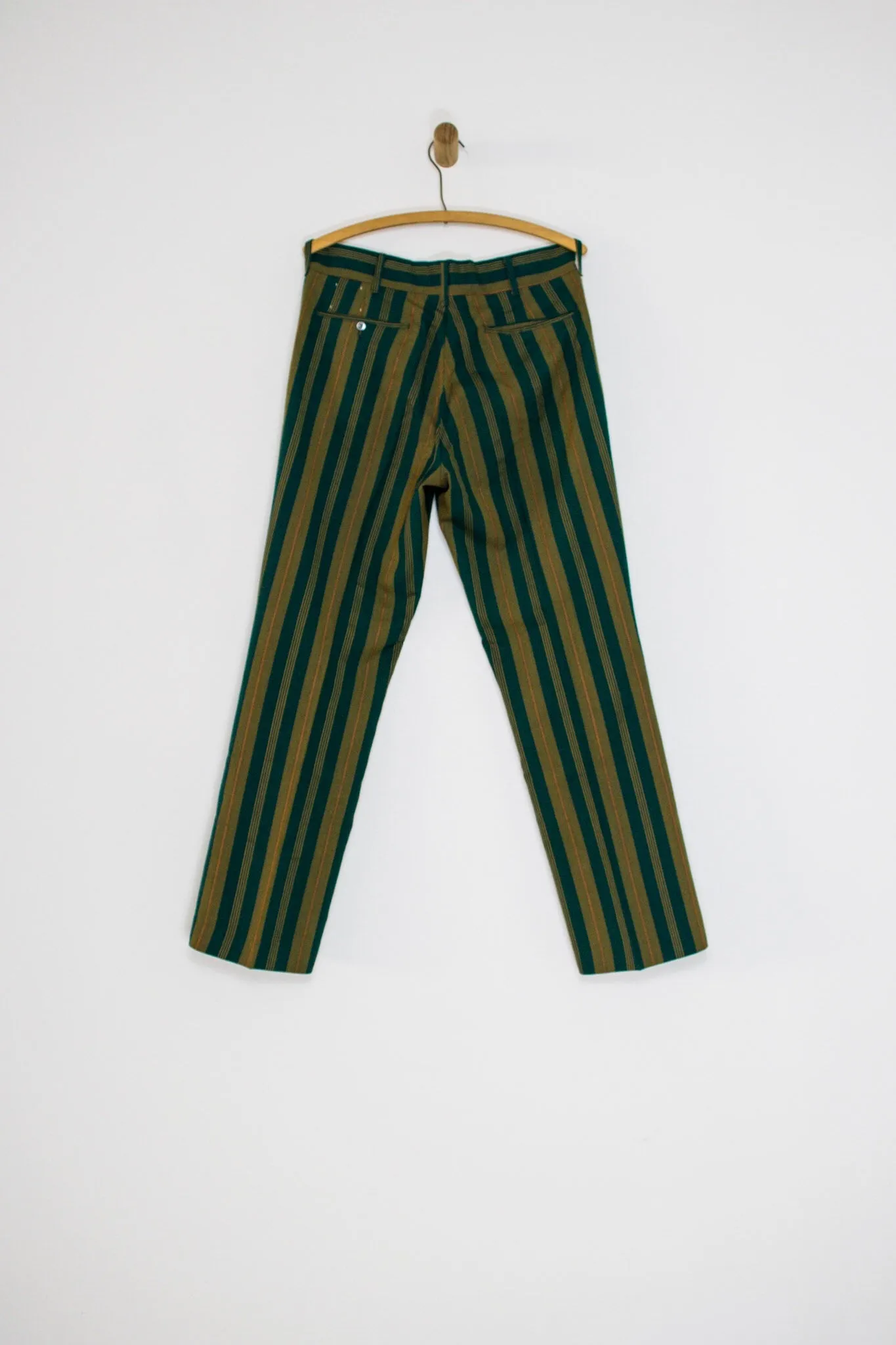 70’s GREEN STRIPED TROUSERS SZ 31