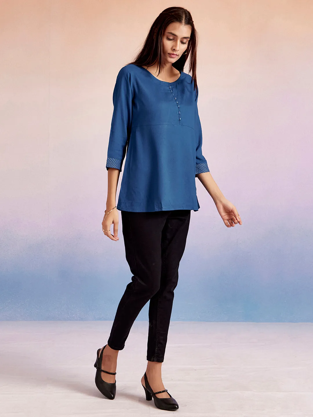 A-line Embroidered Top