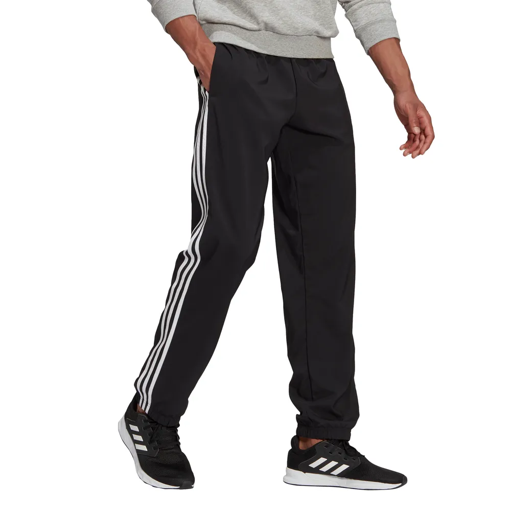 Adidas Mens Aeroready Essential Elastic Cuff 3-Stripe Pants