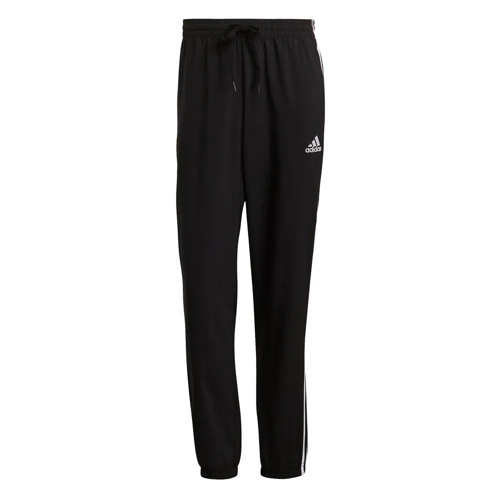 Adidas Mens Aeroready Essential Elastic Cuff 3-Stripe Pants