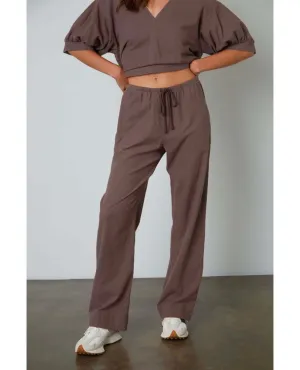 Allister Wide Leg Tie Pant Roast