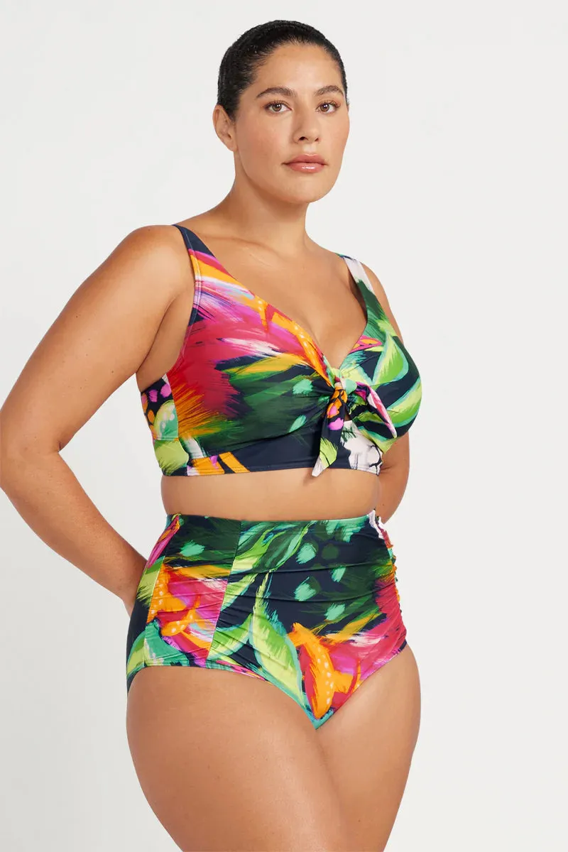 ARTESANDS- WOMEN'S CHELONA CEZANNE D/DD CUP UNDERWIRE MIDRIFF SWIM TOP