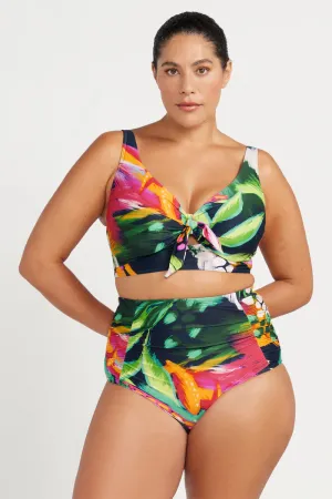 ARTESANDS- WOMEN'S CHELONA CEZANNE D/DD CUP UNDERWIRE MIDRIFF SWIM TOP