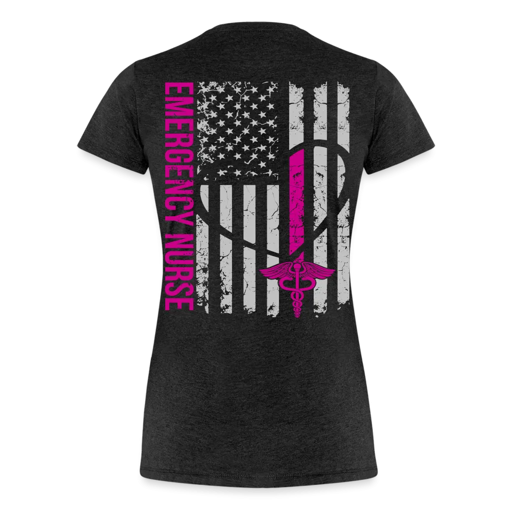 Ashley Emergency Nurse Flag Women's Premium T-Shirt