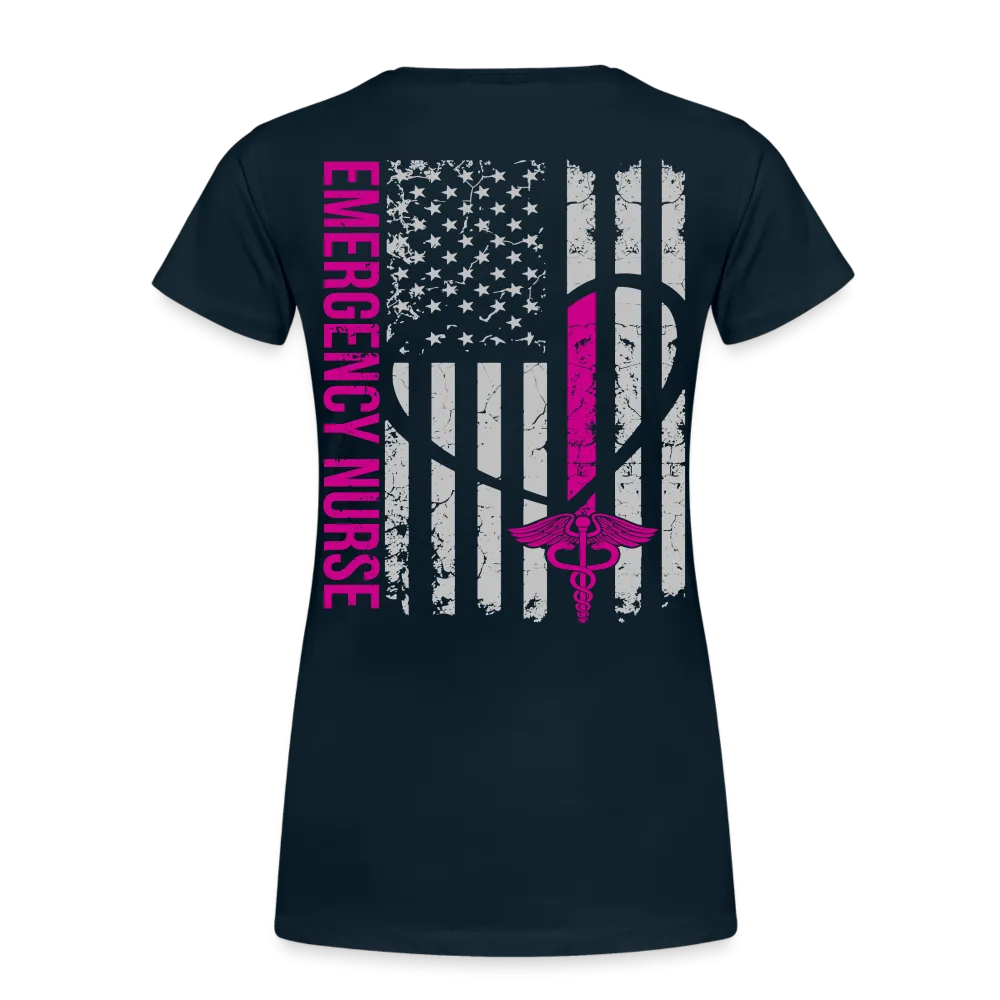 Ashley Emergency Nurse Flag Women's Premium T-Shirt
