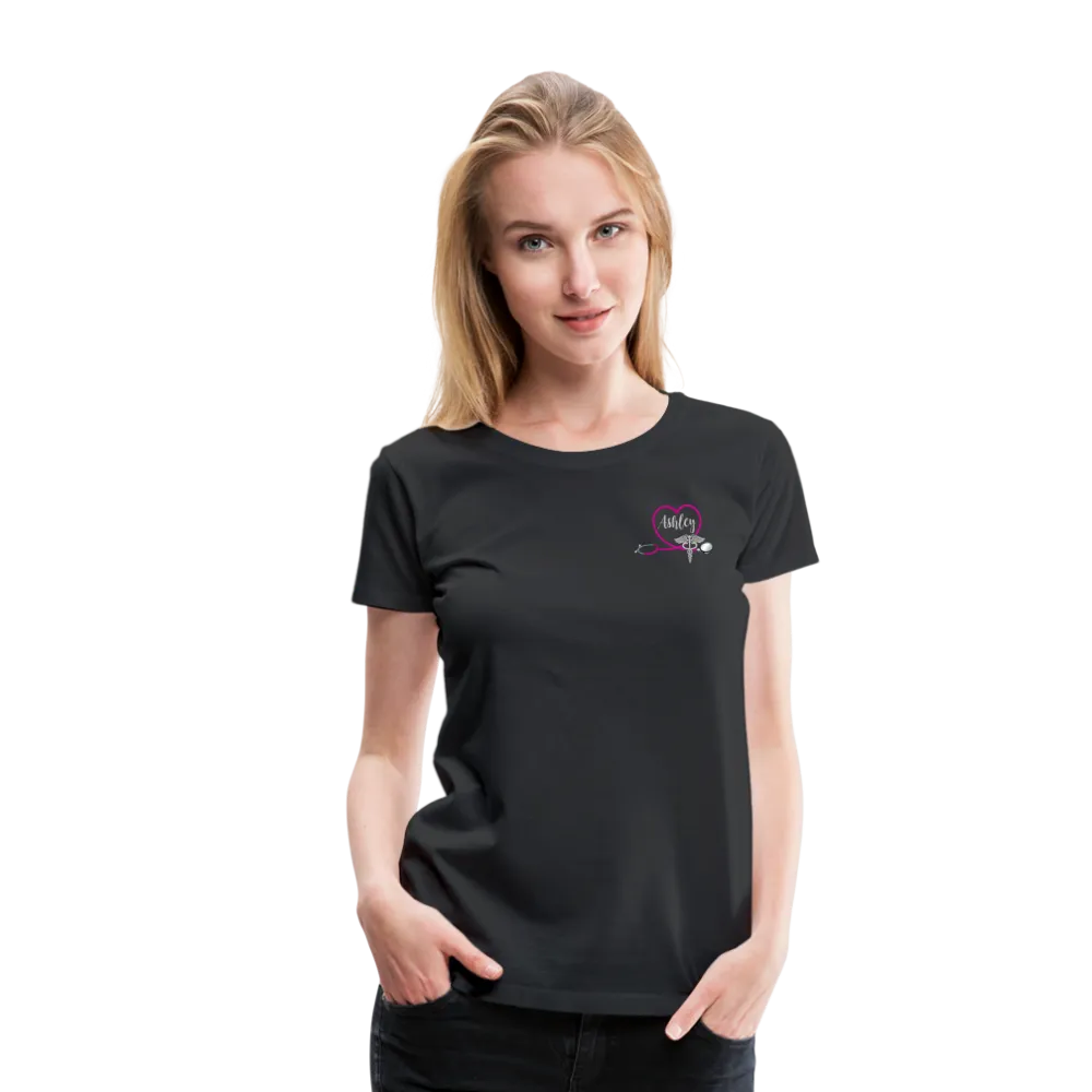 Ashley Emergency Nurse Flag Women's Premium T-Shirt
