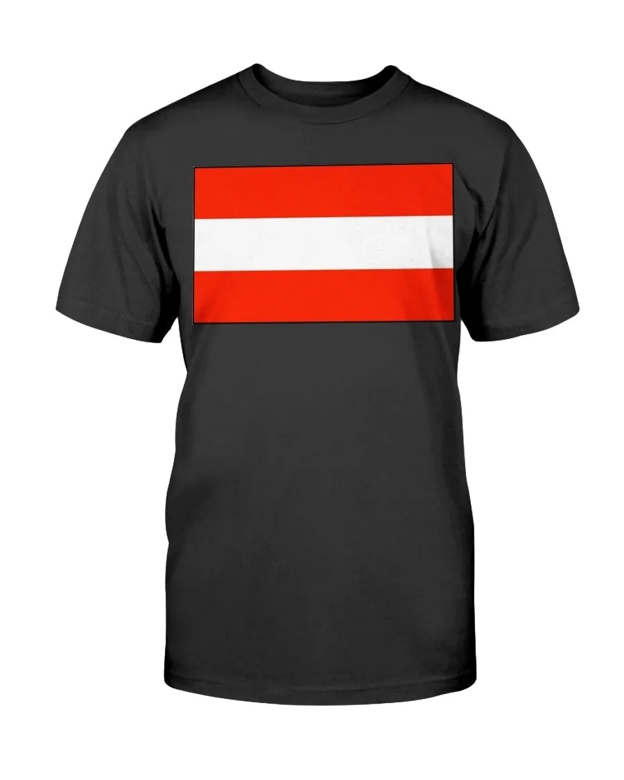 Austria Flag Gildan Cotton T-Shirt