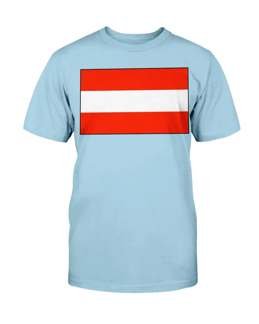 Austria Flag Gildan Cotton T-Shirt