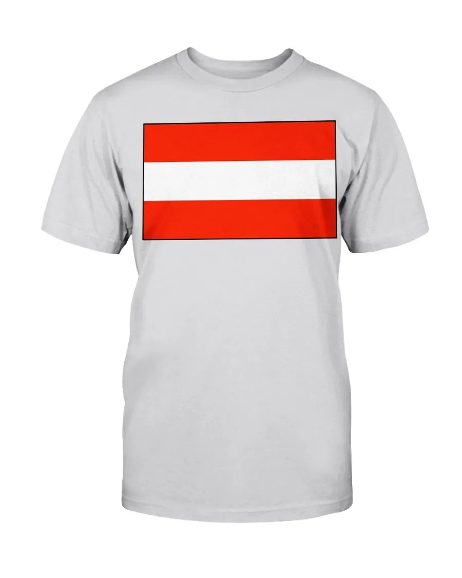 Austria Flag Gildan Cotton T-Shirt