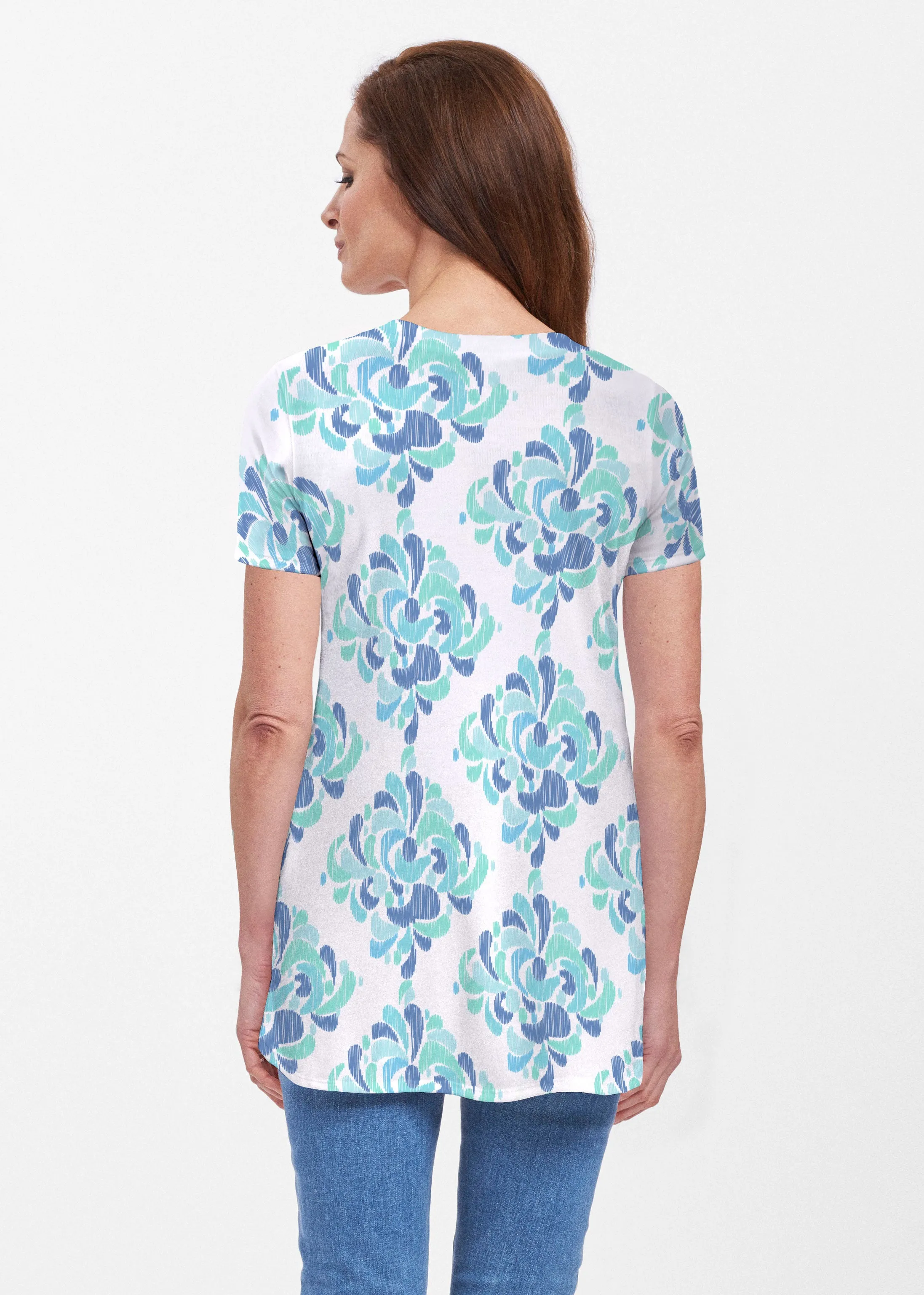 Be Jeweled (7811) ~ Butterknit Short Sleeve Tunic