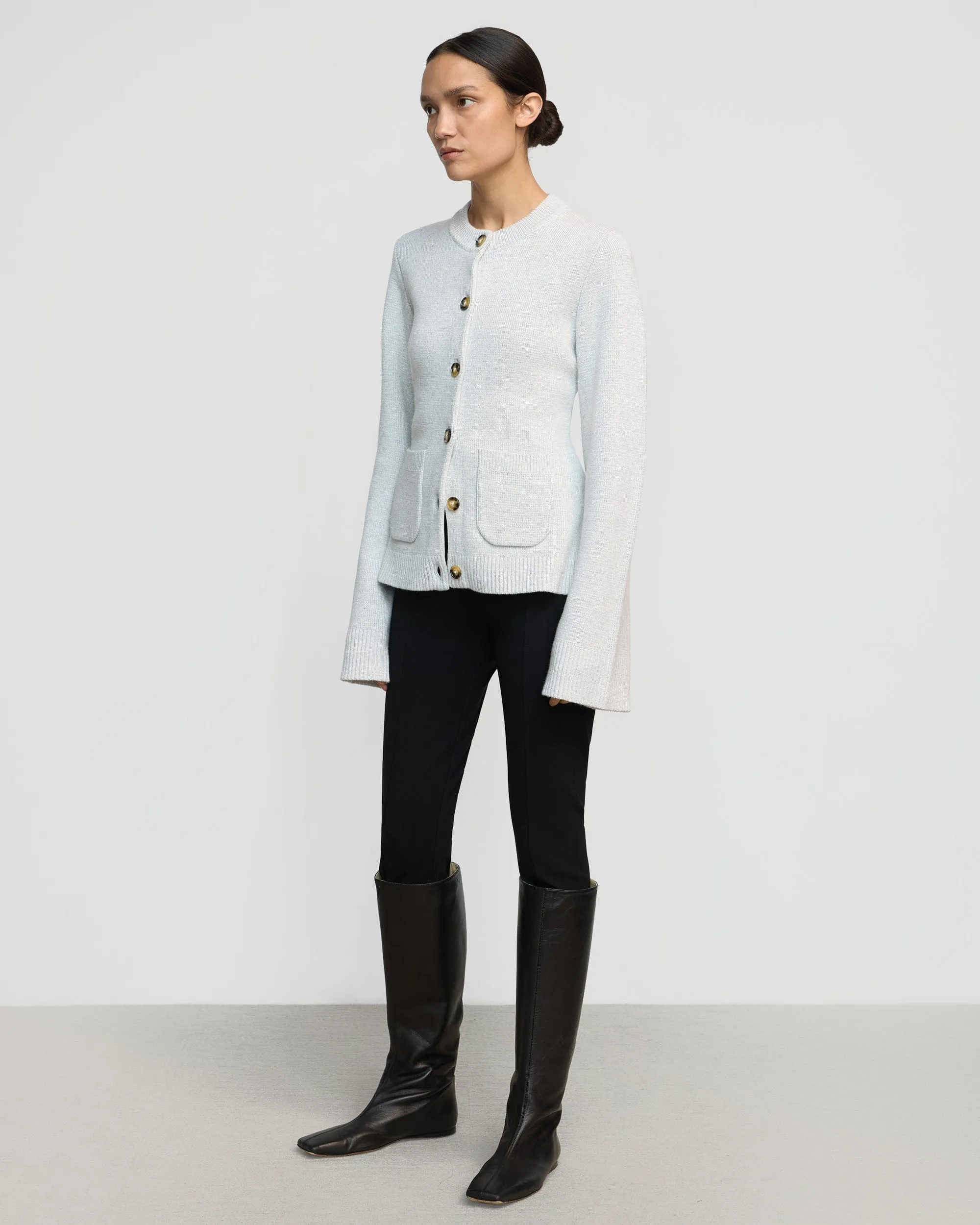 Bea Slim-Leg Ponte Stretch Pant