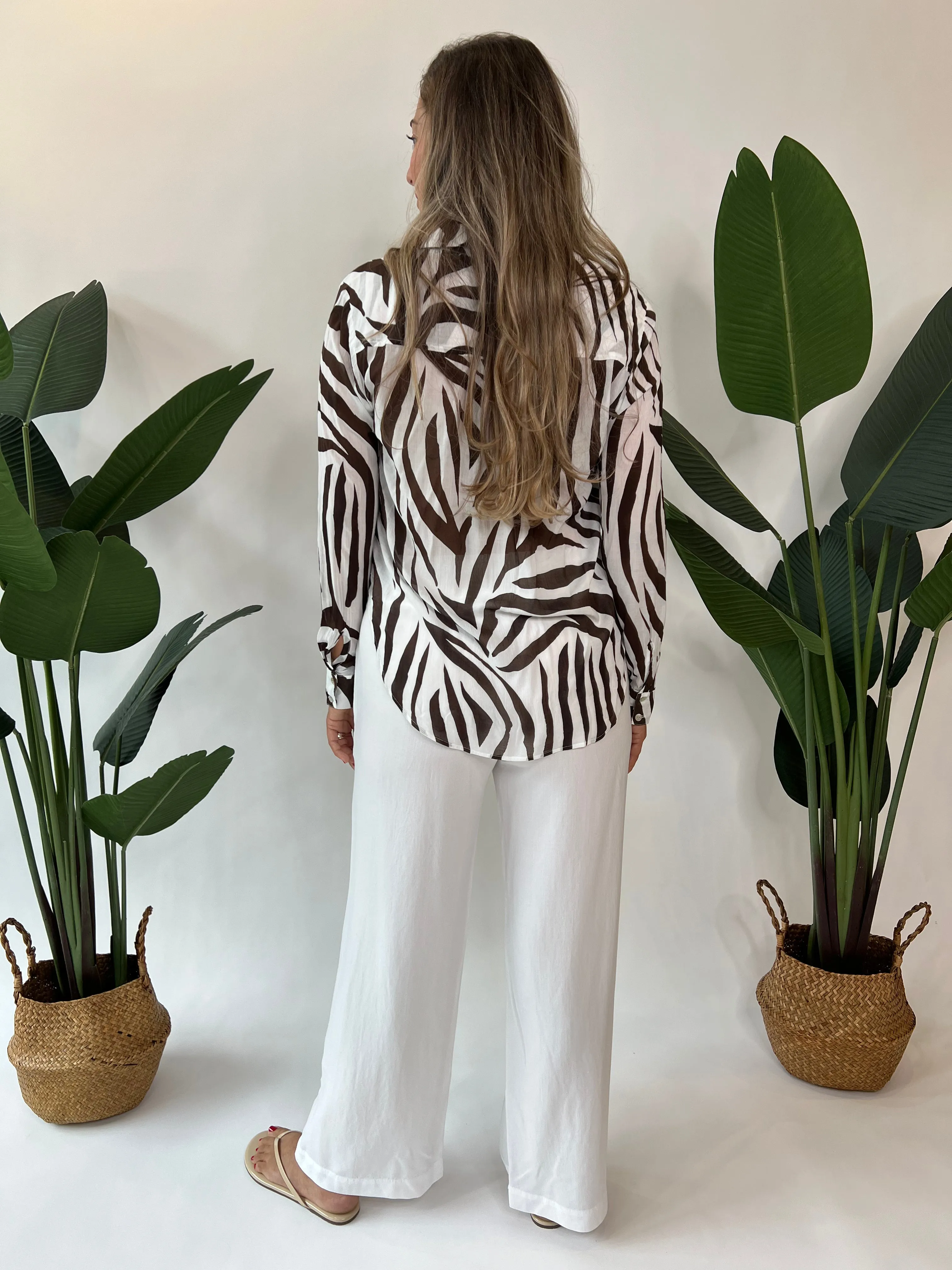 Bella Dahl Wide Leg Pant White