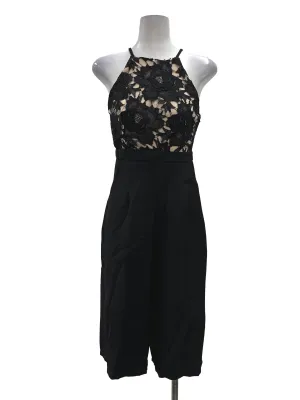 Black Floral Lace Jumpsuit