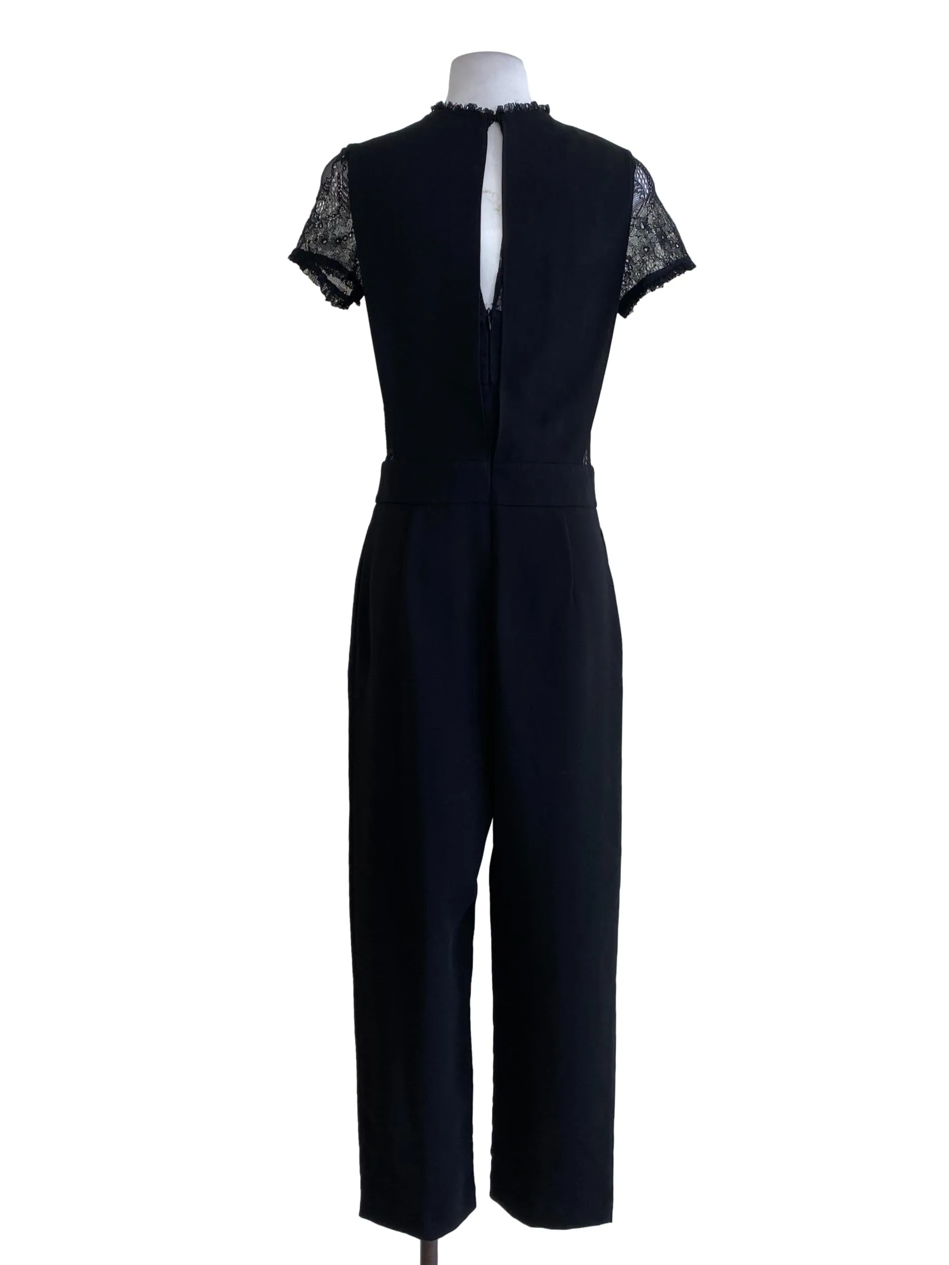Black Floral Laced Jumpsuits