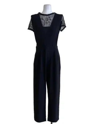 Black Floral Laced Jumpsuits
