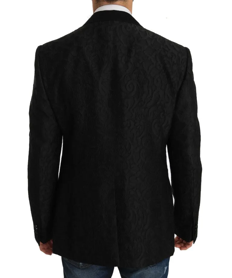 Black Jacquard MARTINI Blazer Jacket