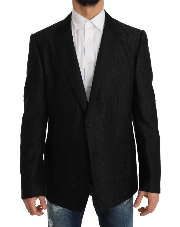 Black Jacquard MARTINI Blazer Jacket