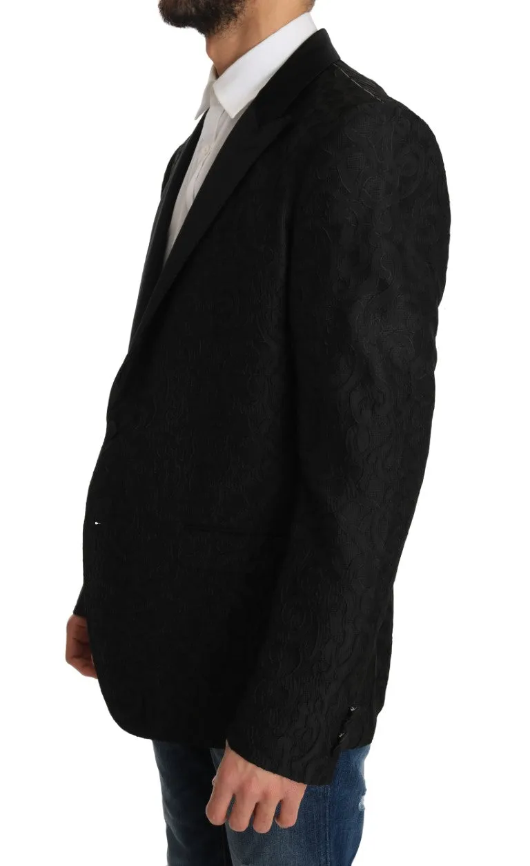 Black Jacquard MARTINI Blazer Jacket