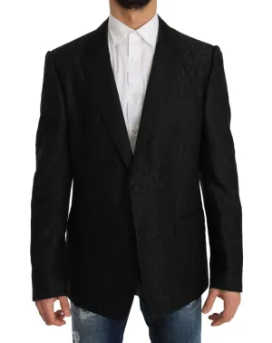 Black Jacquard MARTINI Blazer Jacket