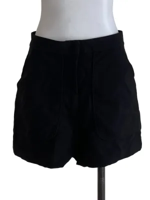 Black Plain High Waisted Pants