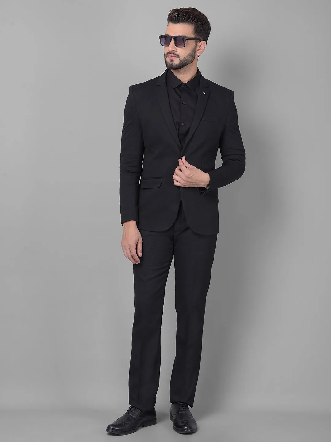 Black Single Breasted Blazer