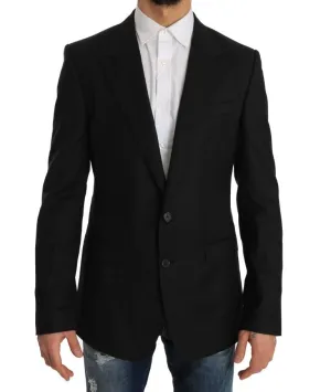 Black Wool D&G Logo Blazer Jacket