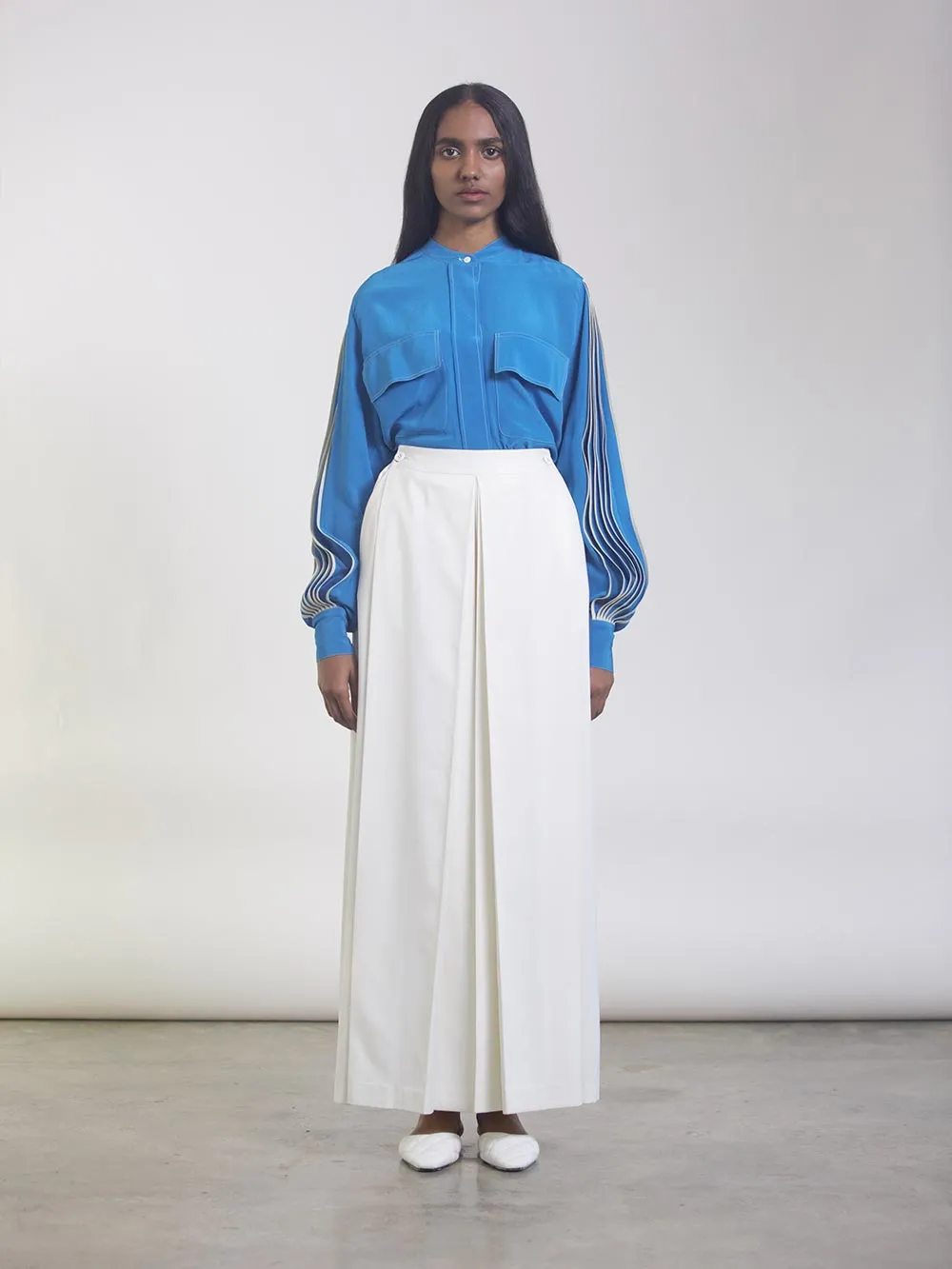 Bodice   I   Pants-Made-In-A-Crisp-Tailored-Fabric-These-High-Waisted-Culottes-Have-A-Wide-Leg-Fit-With-Box-Pleats-They-Also-Feature-Pockets-On-Each-Side