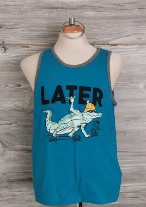 BOY SIZE MEDIUM (8 YEARS) - OLD NAVY, Graphic Tank Top EUC B44