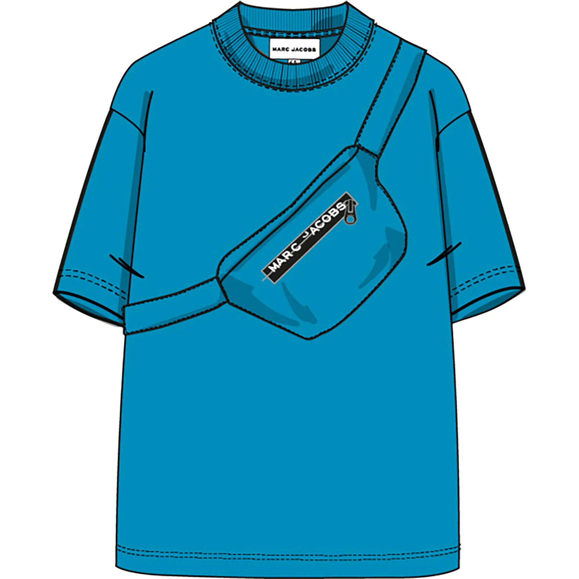 Boys Turquoise Bag T-Shirt