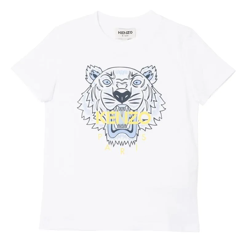 Boys White Tiger T-Shirt
