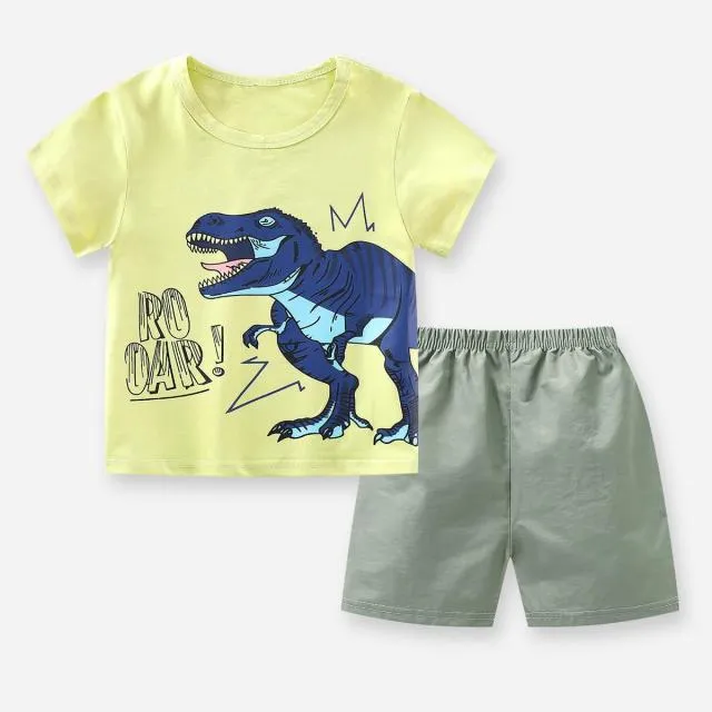 Brand Cotton Baby Boy Sets Leisure Sports Baby Boy T-shirt with Shorts Sets - Toddler Baby Boy Clothing