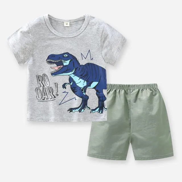 Brand Cotton Baby Boy Sets Leisure Sports Baby Boy T-shirt with Shorts Sets - Toddler Baby Boy Clothing