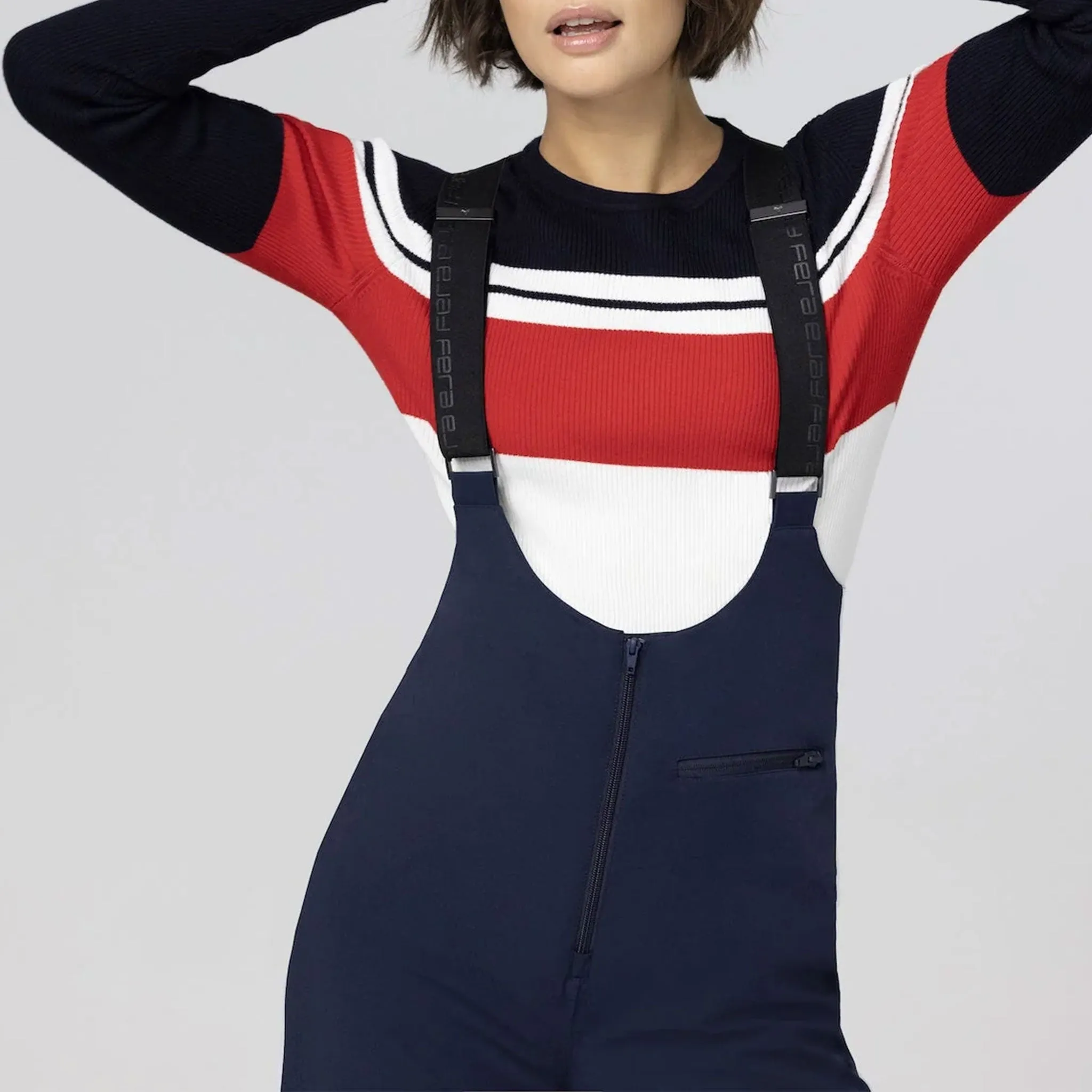 Brooke Pant in Navy/White Stripes