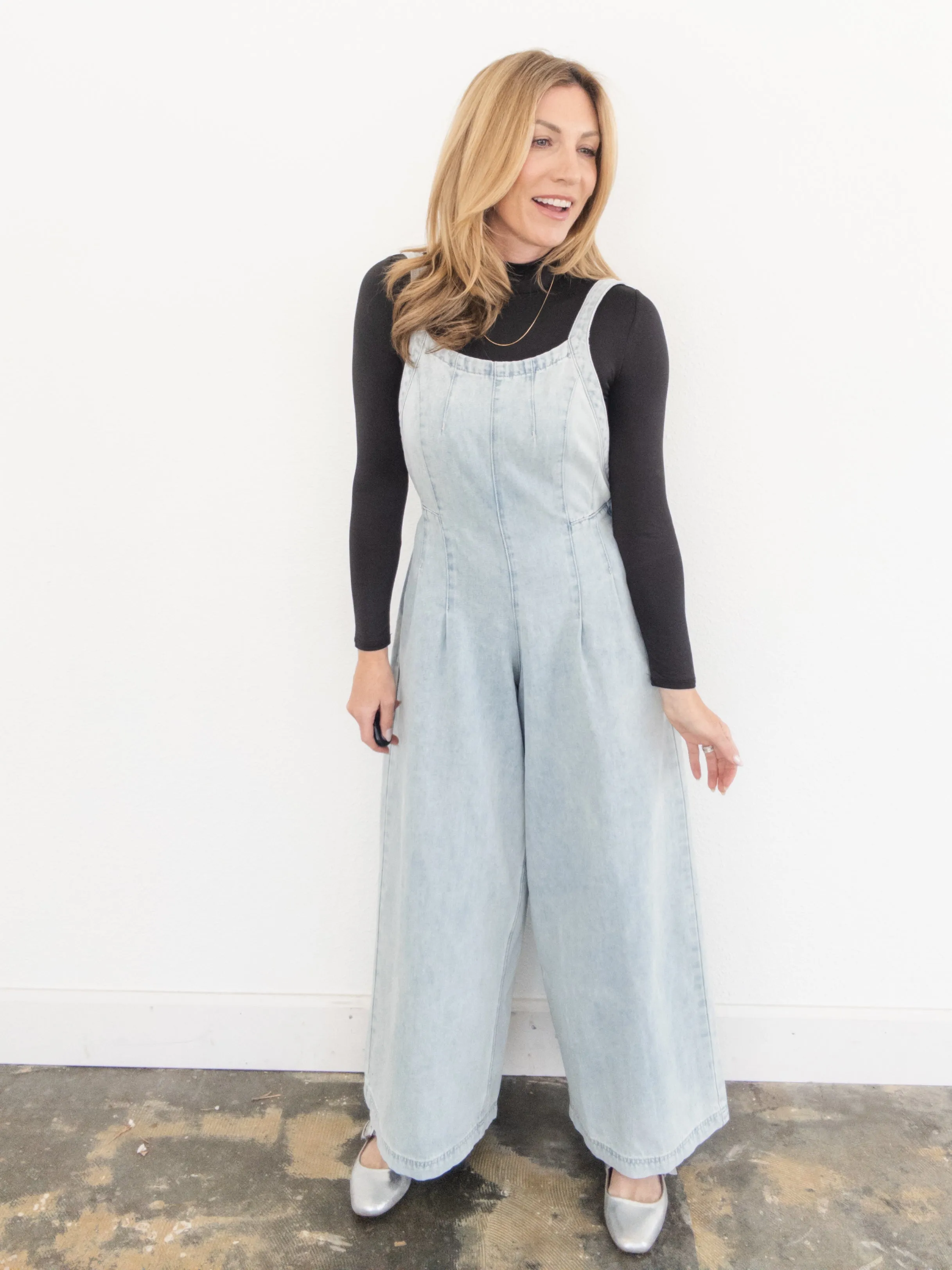 By And By Denim Jumpsuit