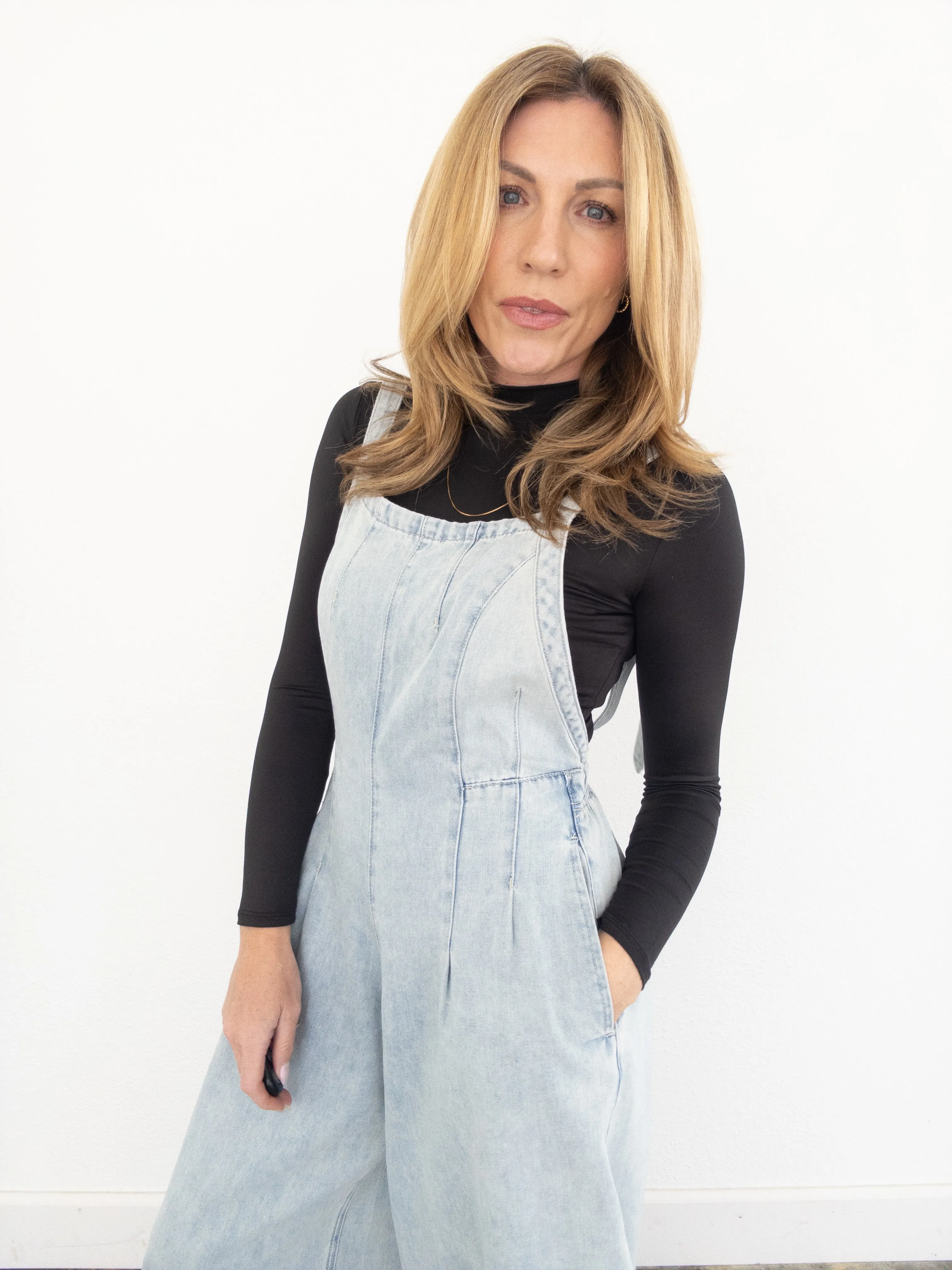 By And By Denim Jumpsuit