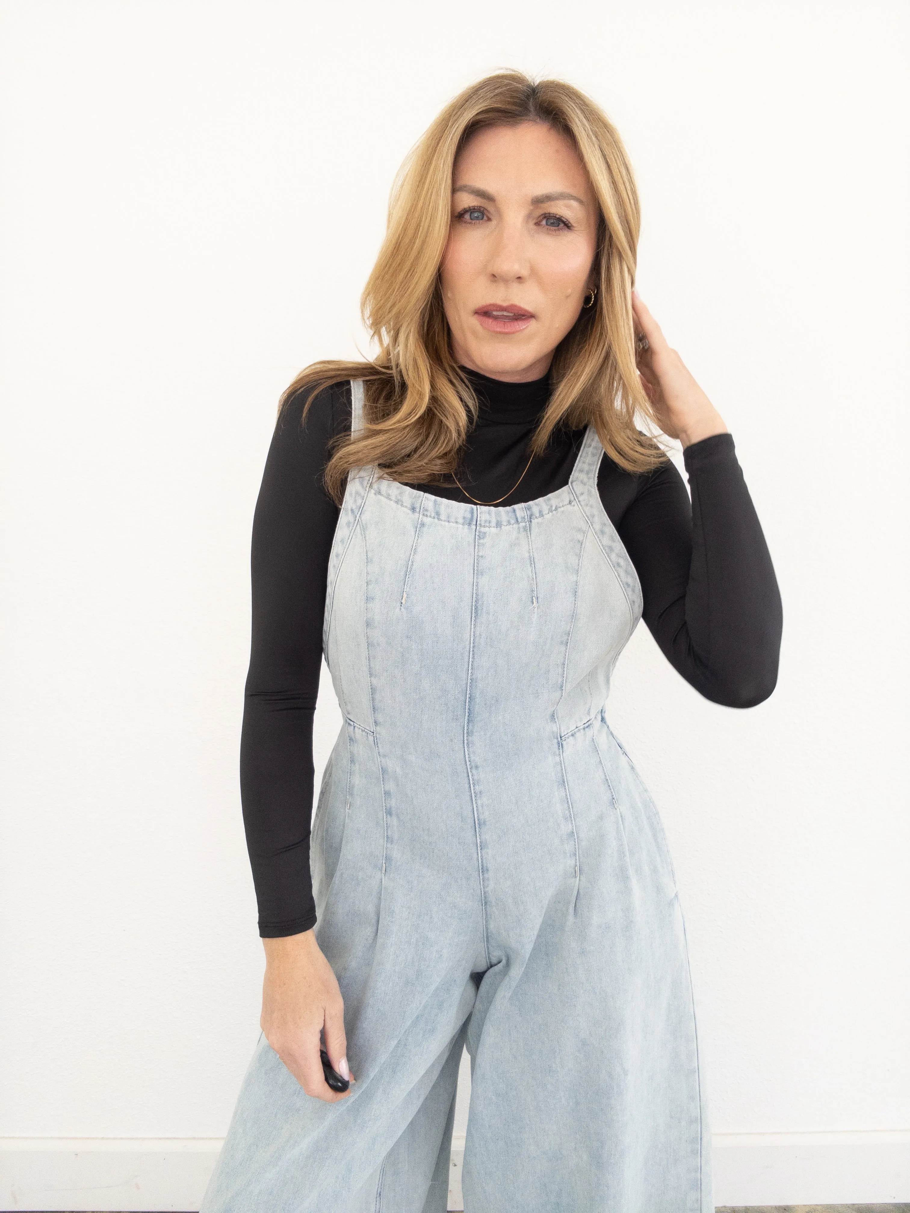 By And By Denim Jumpsuit