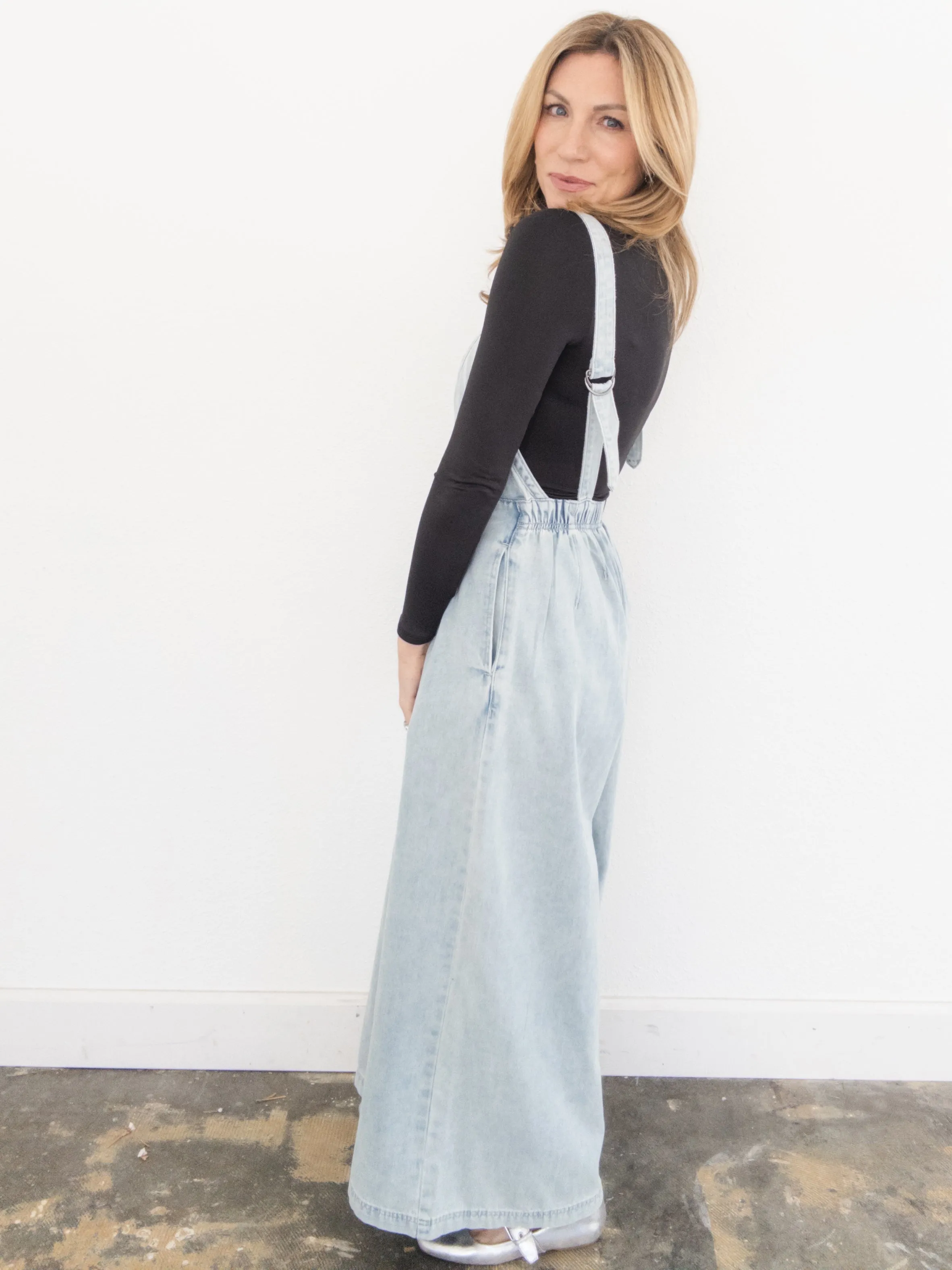By And By Denim Jumpsuit