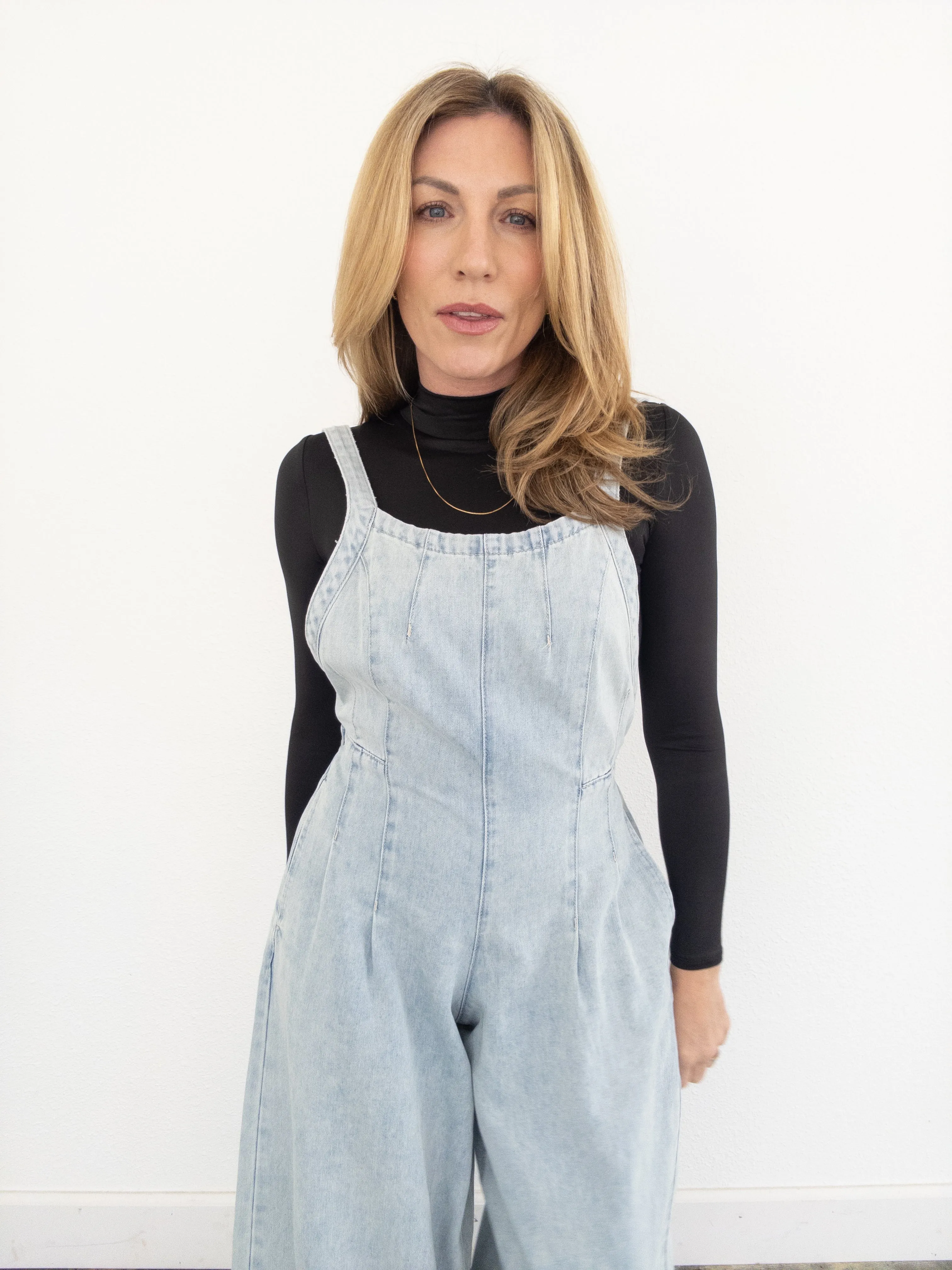 By And By Denim Jumpsuit