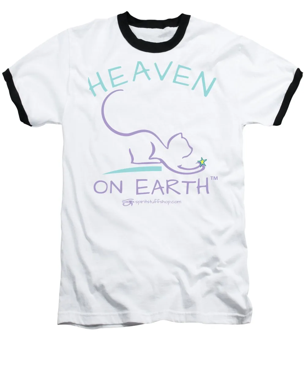 Cat/kitty Heaven On Earth - Baseball T-Shirt