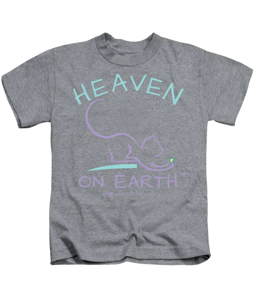 Cat/kitty Heaven On Earth - Kids T-Shirt