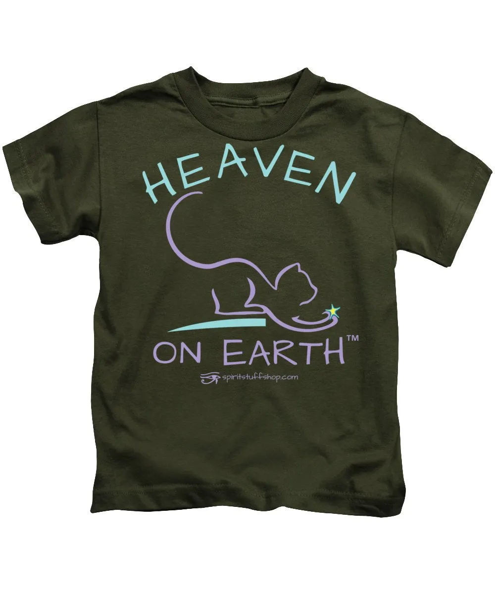 Cat/kitty Heaven On Earth - Kids T-Shirt