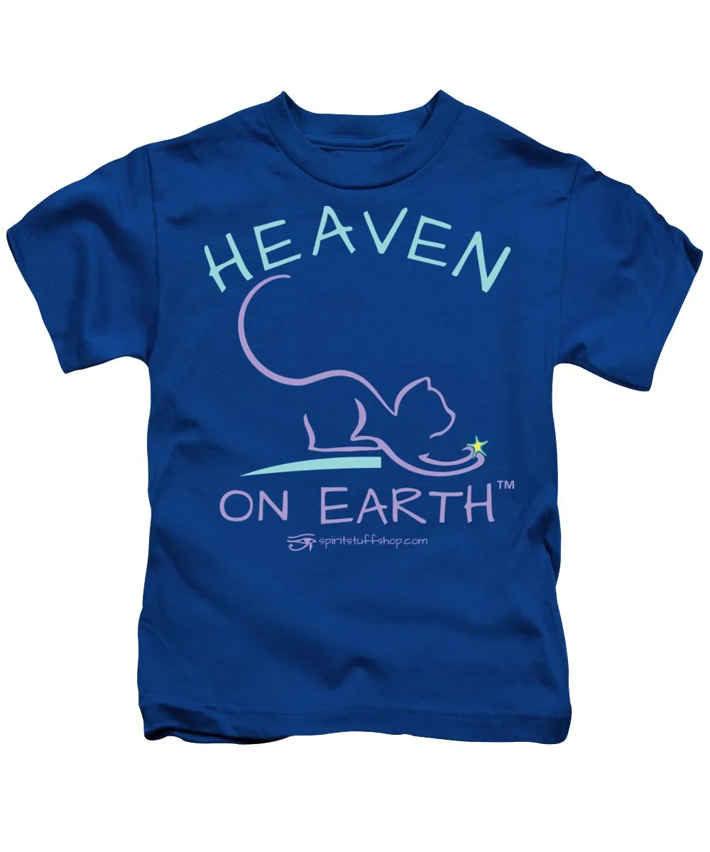 Cat/kitty Heaven On Earth - Kids T-Shirt