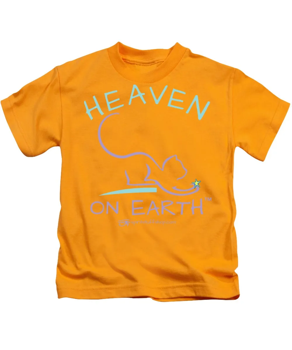 Cat/kitty Heaven On Earth - Kids T-Shirt