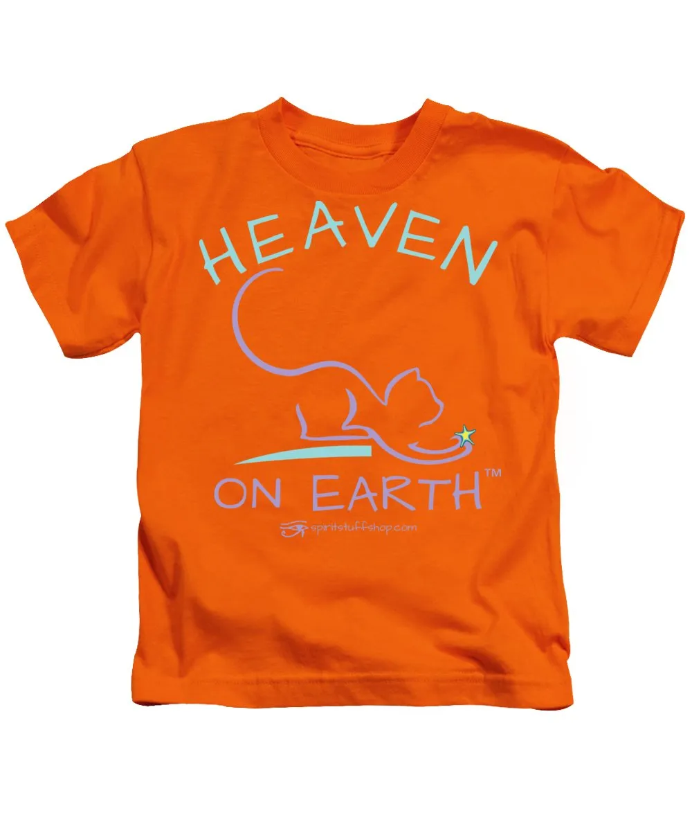 Cat/kitty Heaven On Earth - Kids T-Shirt