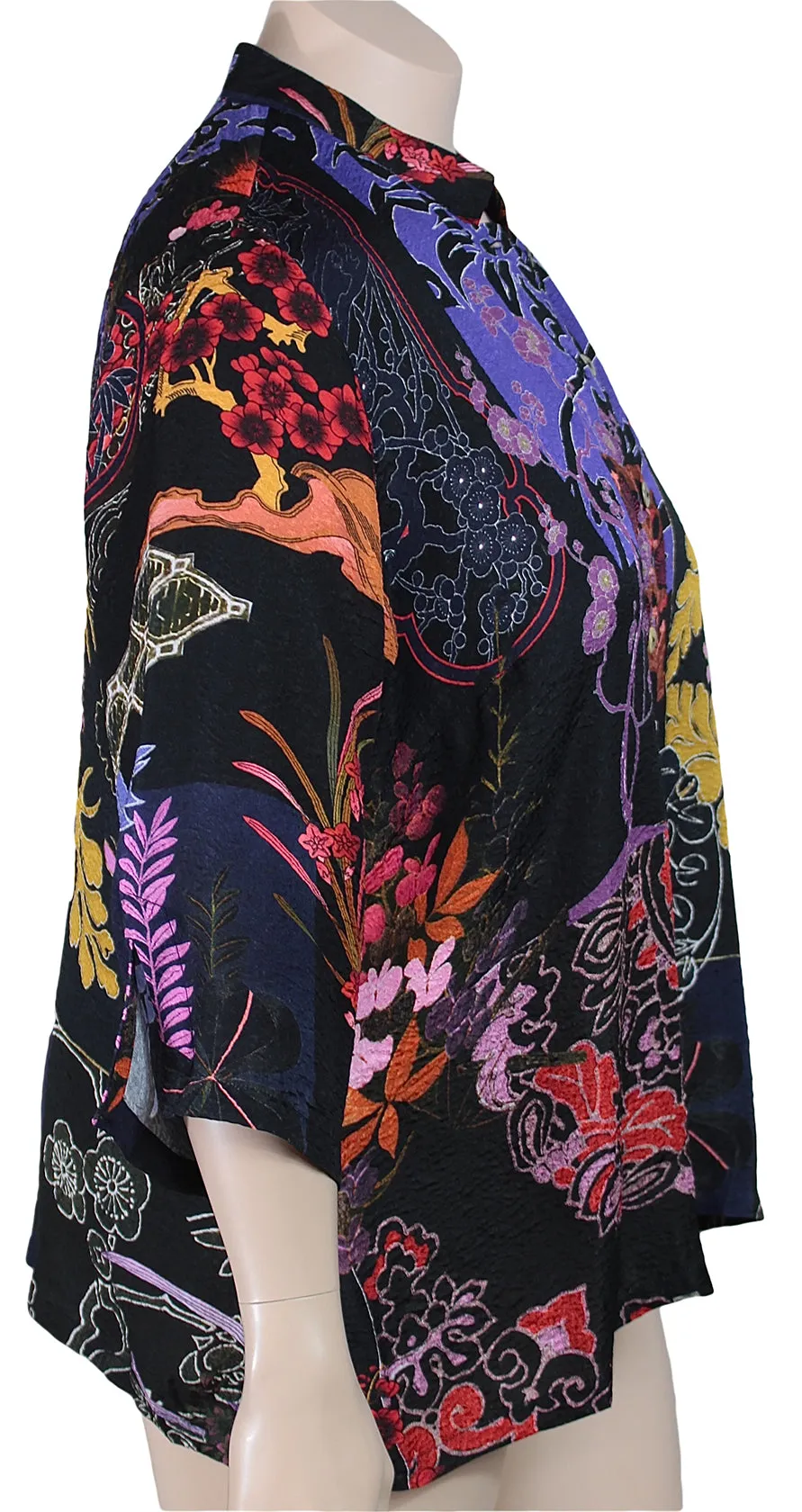 Citron Silk Fukure Blouse